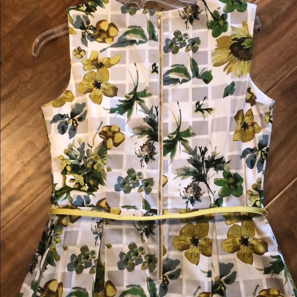 Dress Barn dress floral print green/white - Picture 5 of 6